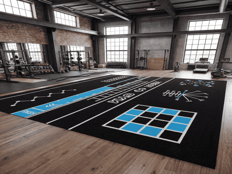 different gym turf applications on concrete